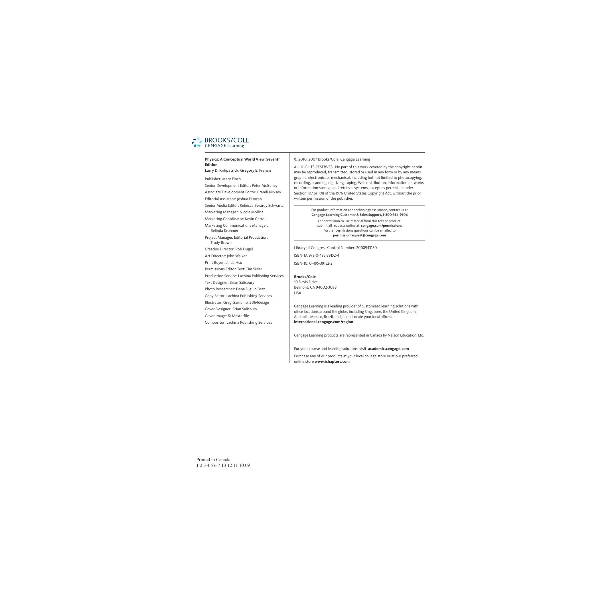 Preview page 5 of Physics A Conceptual World View 7th Edition By Larry Kirkpatrick, Gregory Francis eBook
