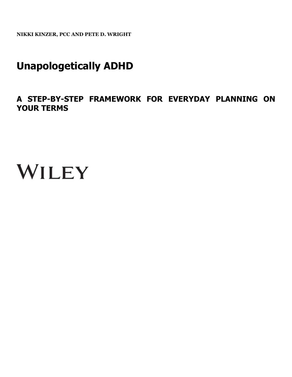 Preview page 6 of (EPUB) eBook Unapologetically ADHD A Step-by-Step Framework For Everyday Planning On Your Terms 1st Edition By Nikki Kin