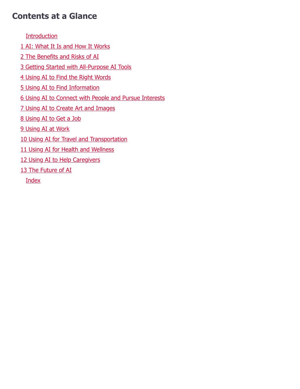 Preview page 10 of (EPUB) eBook Using Artificial Intelligence Absolute Beginner’s Guide 1st Edition By Michael Miller