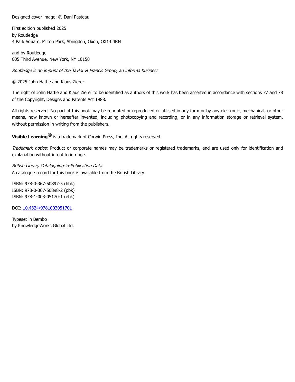 Preview page 5 of (EPUB) eBook Visible Learning Lesson Planning An Evidence-Based Guide for Successful Teaching 1st Edition By John Hattie