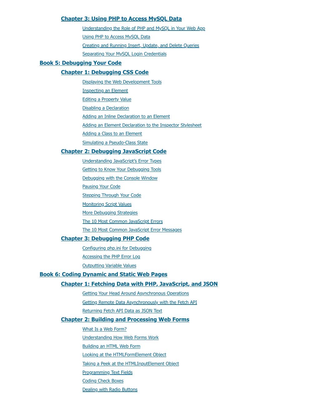 Preview page 6 of (EPUB) eBook Web Coding & Development All-in-One For Dummies 2nd Edition By Paul McFedries