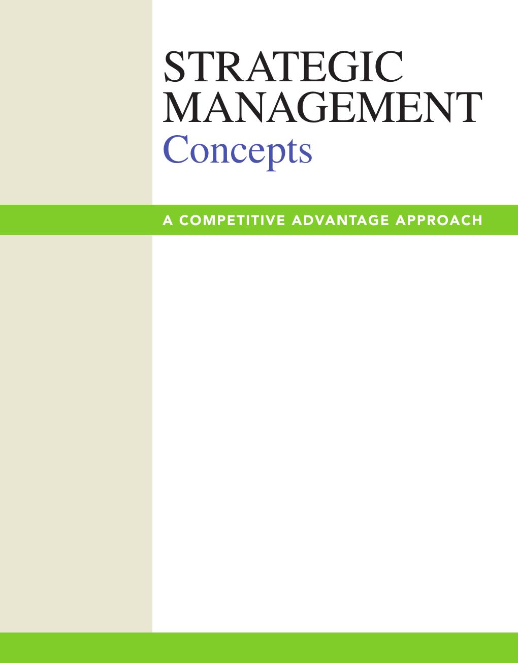 Preview page 5 of Strategic Management A Competitive Advantage Approach Concepts 16th Global Edition By Fred David, Forest David eBook