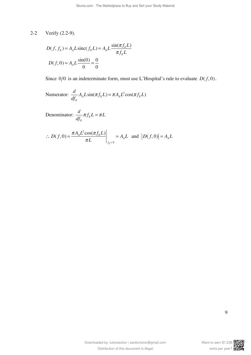 Preview page 10 of SOLUTIONS  MANUAL for An Introduction to  Sonar Systems  Engineering, 2e  by Lawrence J.  Ziomek  (All Chapters)