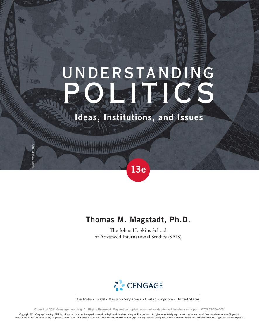 Preview page 2 of Understanding Politics Ideas Institutions and Issues 13th Edition By Thomas Magstadt