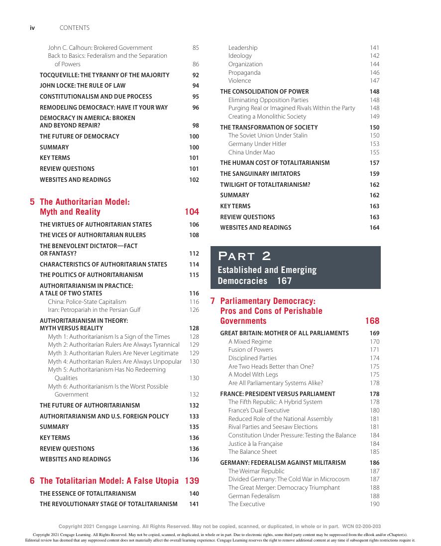 Preview page 6 of Understanding Politics Ideas Institutions and Issues 13th Edition By Thomas Magstadt