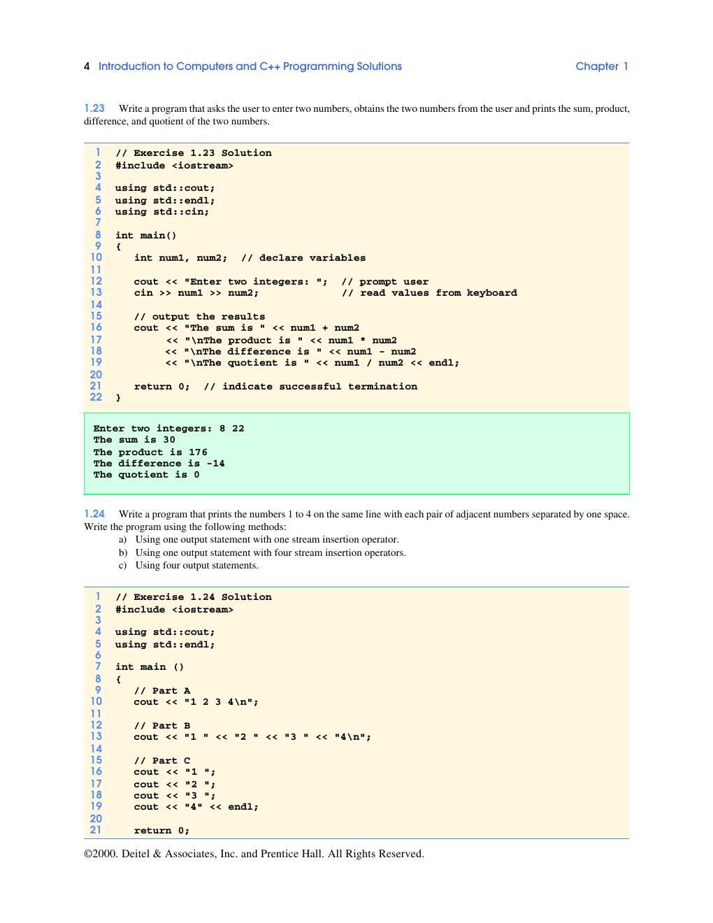Preview page 8 of Instructor’s Manual for C++ How to Program, 3rd Edition By Harvey M Deitel, PH.D., Paul J. Deitel