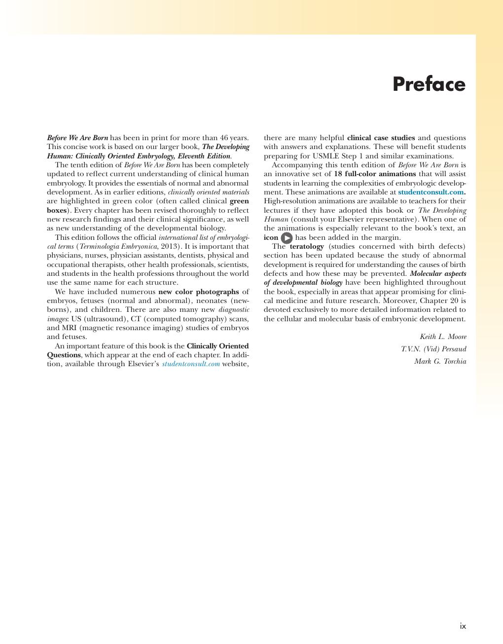 Preview page 10 of eBook Before We Are Born 10th Edition By Keith Moore