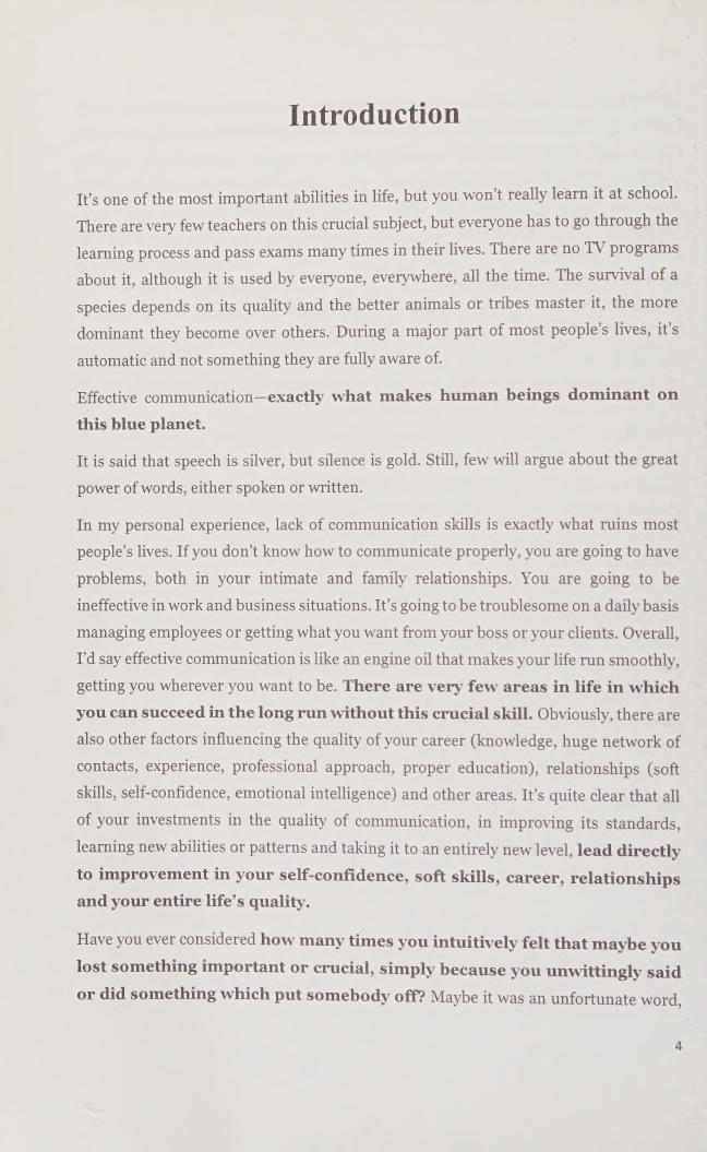 Preview page 6 of (scan copy) eBook Communication Skills A Practical Guide to Improving Your Social Intelligence, Presentation, Persuasion