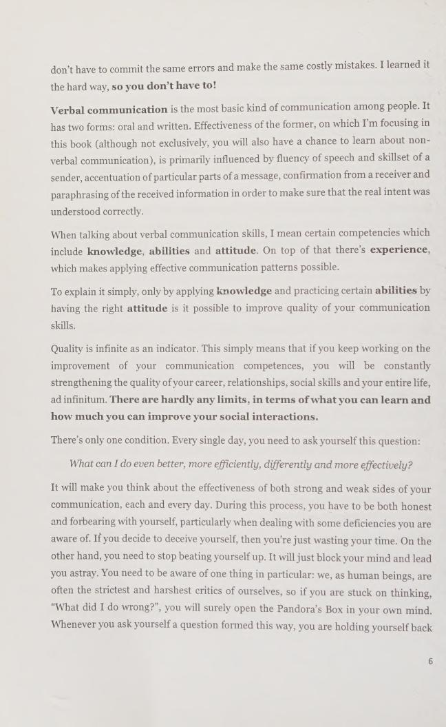 Preview page 8 of (scan copy) eBook Communication Skills A Practical Guide to Improving Your Social Intelligence, Presentation, Persuasion