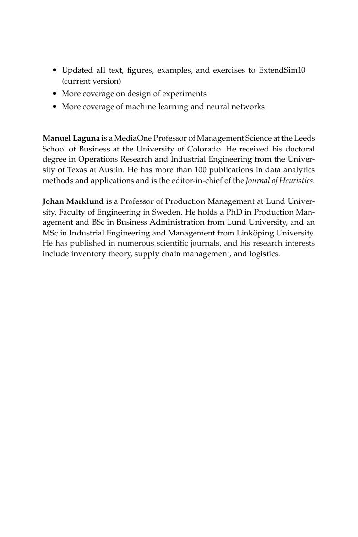 Preview page 3 of eBook Business Process Analytics Modeling, Simulation, and Design 4th Edition By Manuel Laguna, Johan Marklund