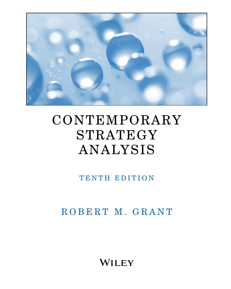 Preview page 5 of eBook Contemporary Strategy Analysis 10th Edition By Robert Grant