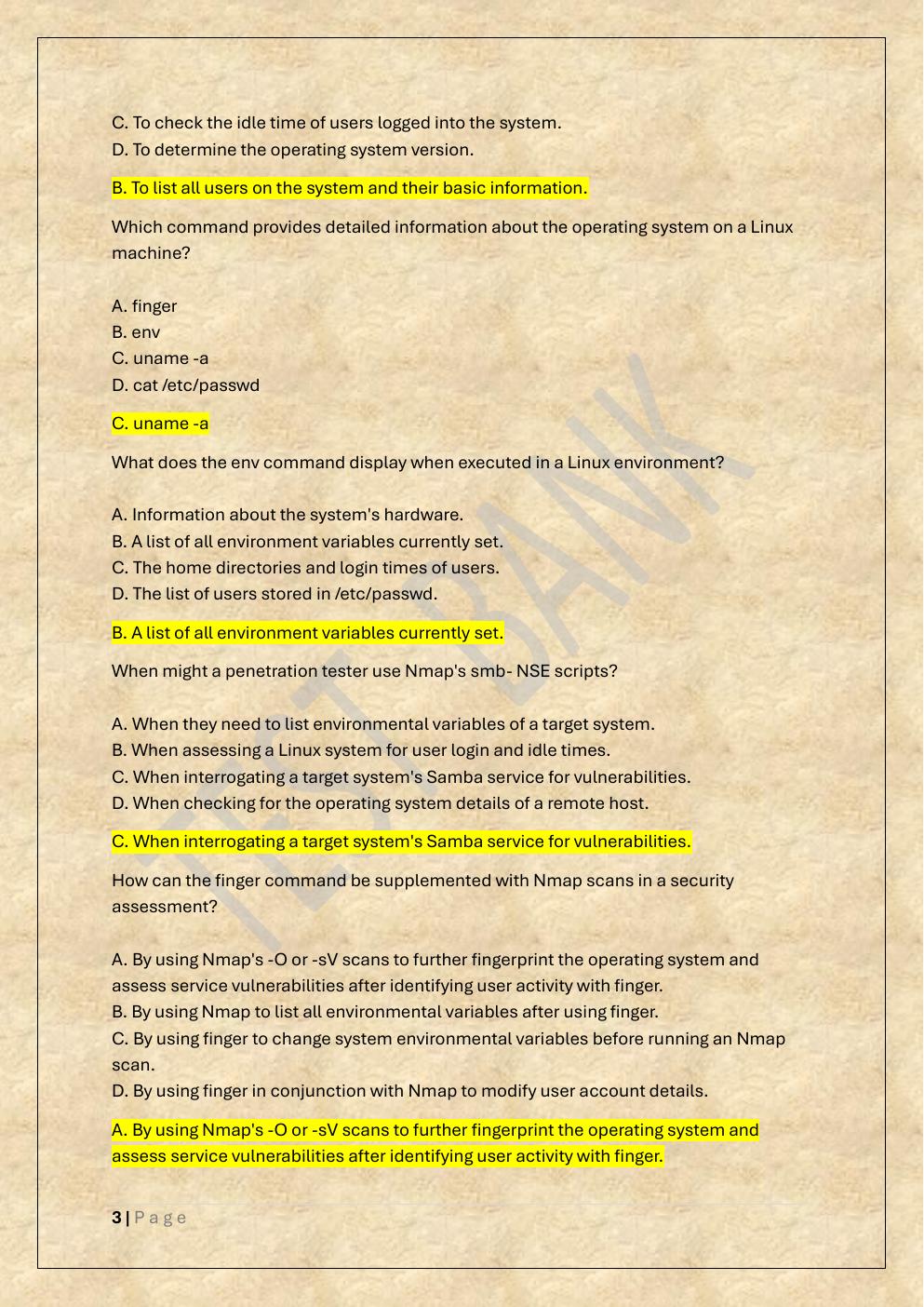 Preview page 3 of COMPTIA PENTEST+ EXAM TEST BANK 2