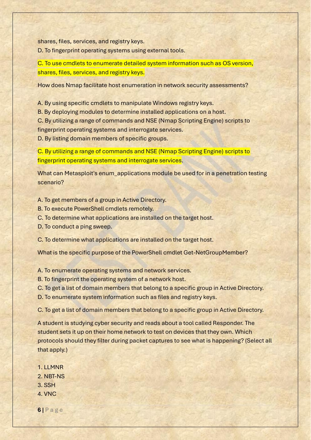 Preview page 6 of COMPTIA PENTEST+ EXAM TEST BANK 2