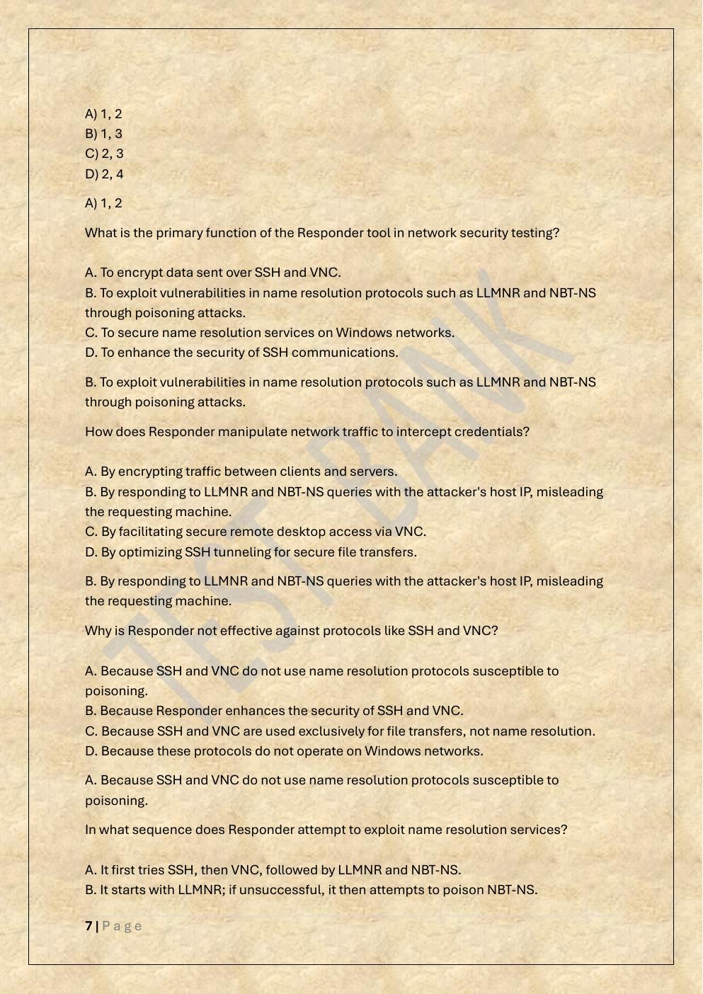 Preview page 7 of COMPTIA PENTEST+ EXAM TEST BANK 2