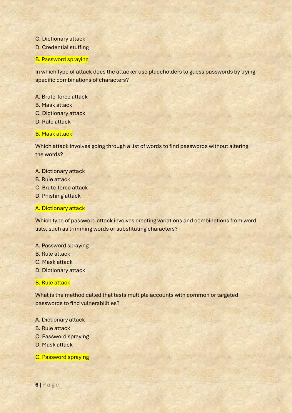 Preview page 6 of COMPTIA PENTEST+ EXAM TEST BANK 1