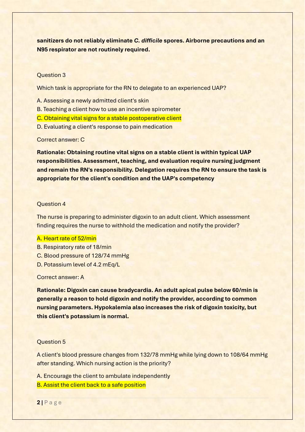 Preview page 2 of NSG 4800 COMPS FINAL EXAM