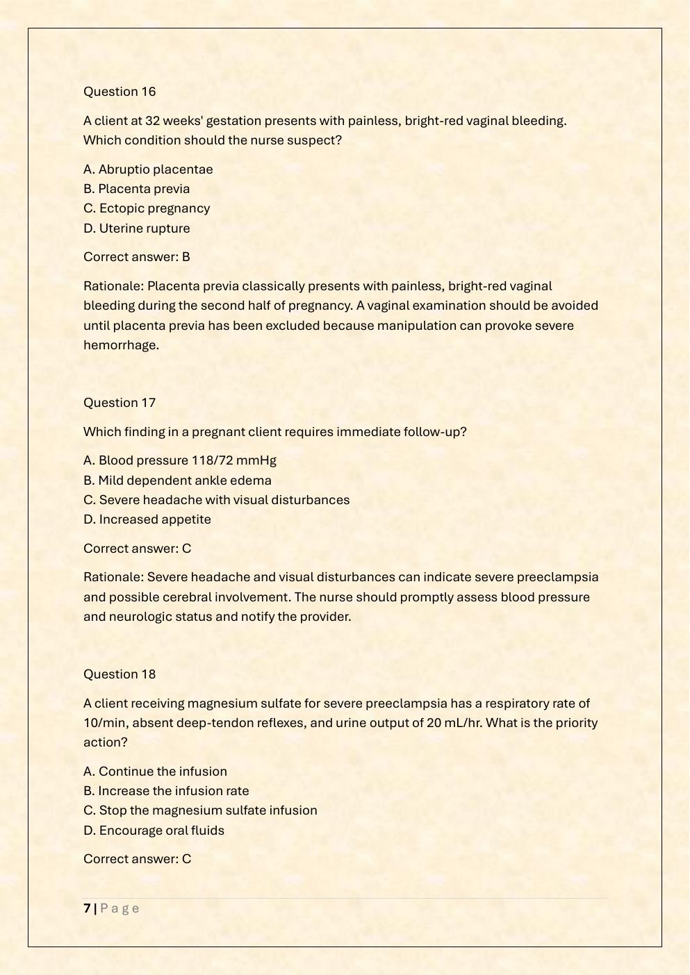Preview page 7 of NSG 4800 COMPS FINAL EXAM