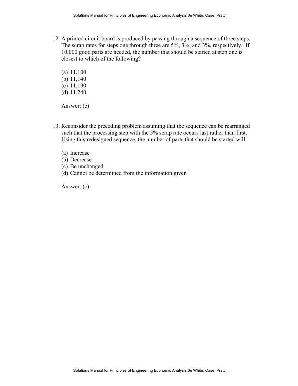 Preview page 8 of Principles of Engineering Economic Analysis 6th Edition By John White, Kenneth Case , David Pratt | Solutions Manual