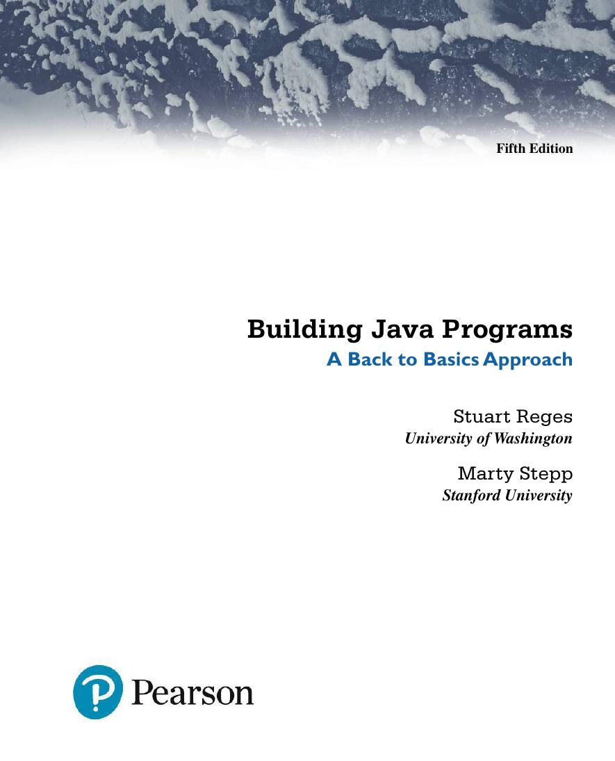 Preview page 2 of Building Java Programs A Back to Basics Approach 5th Edition By Stuart Reges, Marty Stepp