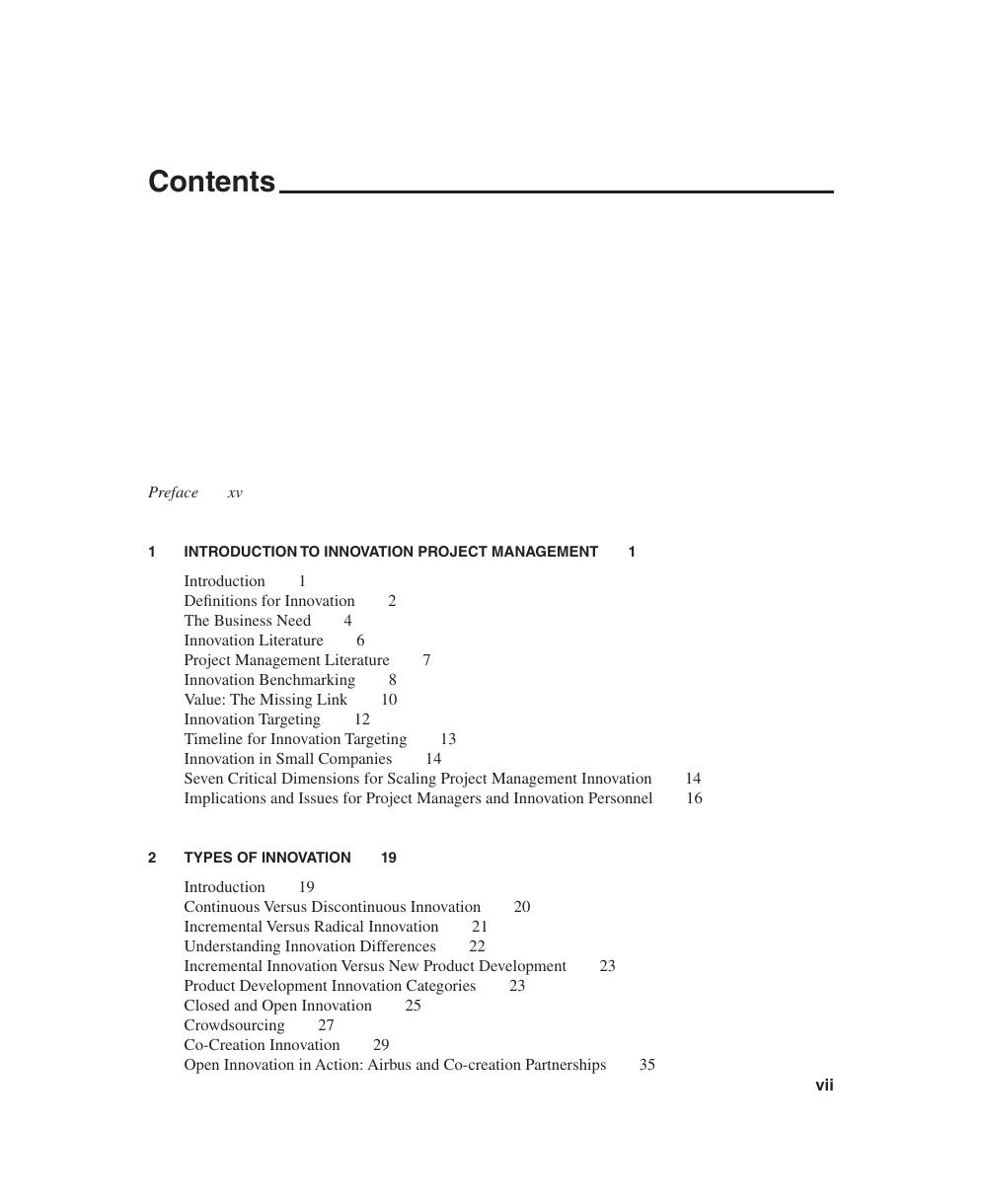Preview page 8 of Innovation Project Management Methods, Case Studies, and Tools for Managing Innovation Projects 2nd Edition By Harold Ke