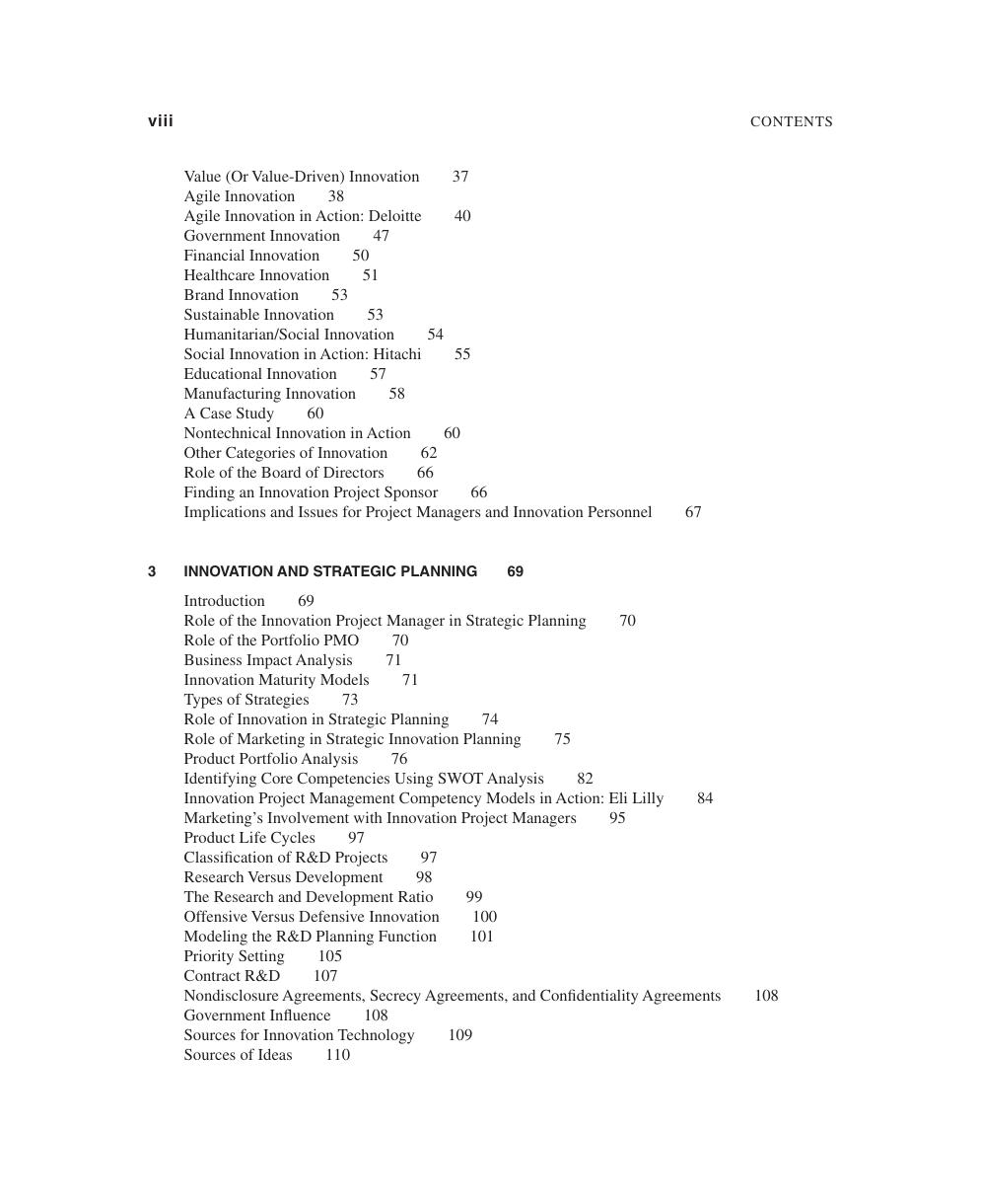 Preview page 9 of Innovation Project Management Methods, Case Studies, and Tools for Managing Innovation Projects 2nd Edition By Harold Ke