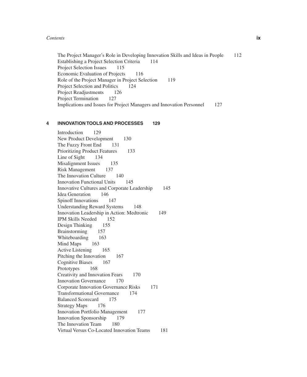 Preview page 10 of Innovation Project Management Methods, Case Studies, and Tools for Managing Innovation Projects 2nd Edition By Harold Ke