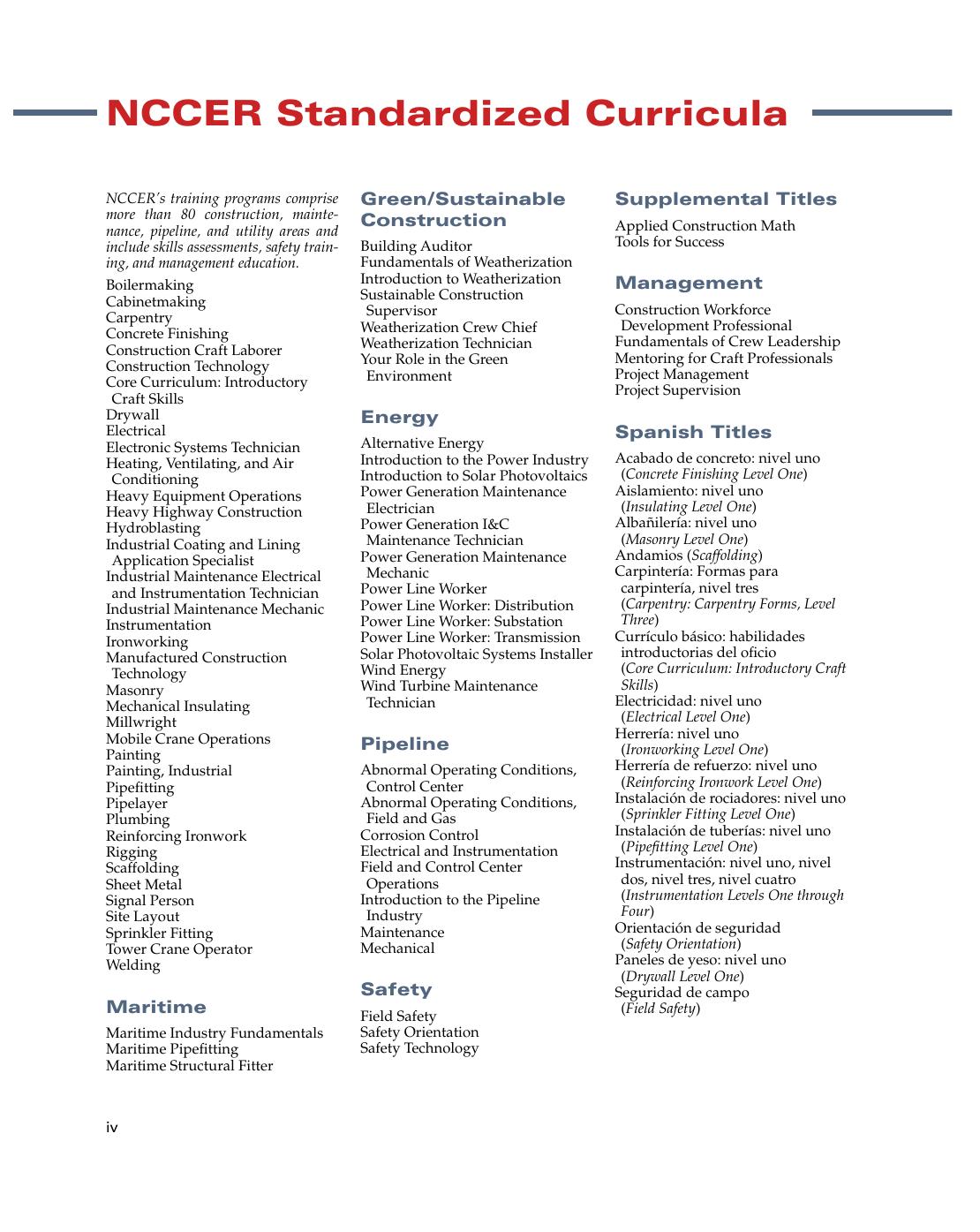 Preview page 7 of Intermediate Rigger Trainee Guide 3rd Edition By NCCER eBook PDF