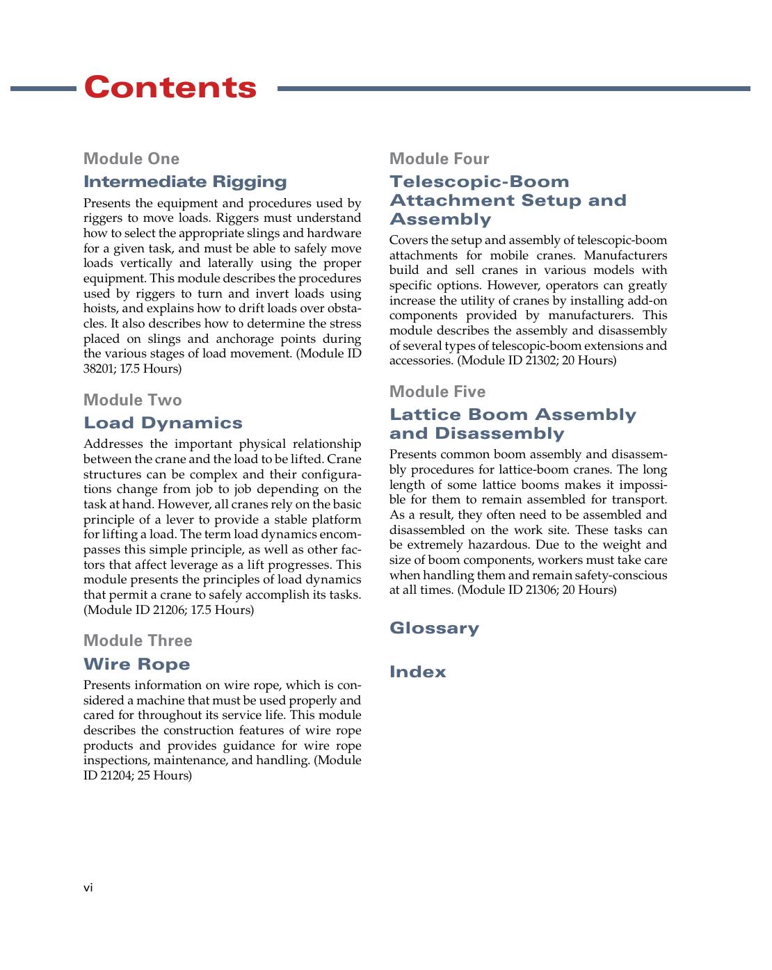 Preview page 9 of Intermediate Rigger Trainee Guide 3rd Edition By NCCER eBook PDF
