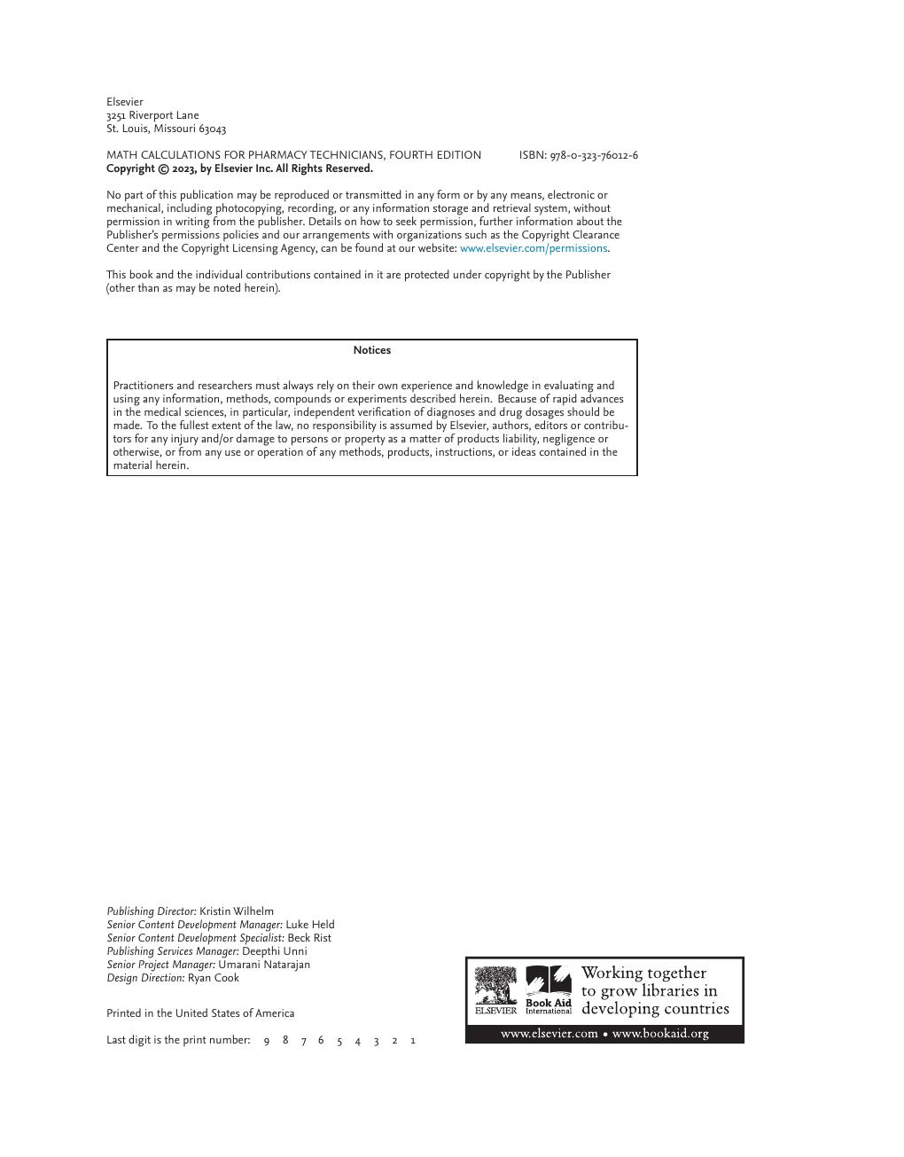 Preview page 6 of Math Calculations for Pharmacy Technicians 4th Edition By Elaine Beale eBook PDF