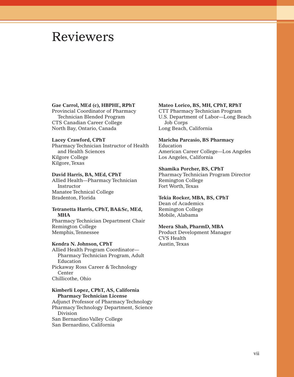 Preview page 9 of Math Calculations for Pharmacy Technicians 4th Edition By Elaine Beale eBook PDF