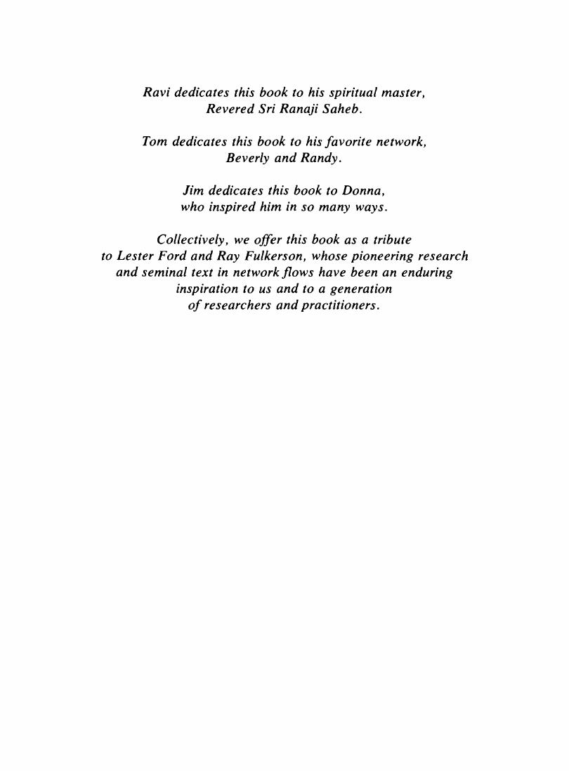 Preview page 4 of Network Flows Theory, Algorithms, and Applications 1st Edition By Ravindra K. Ahuja, Thomas L. Magnanti, James B. Orlin