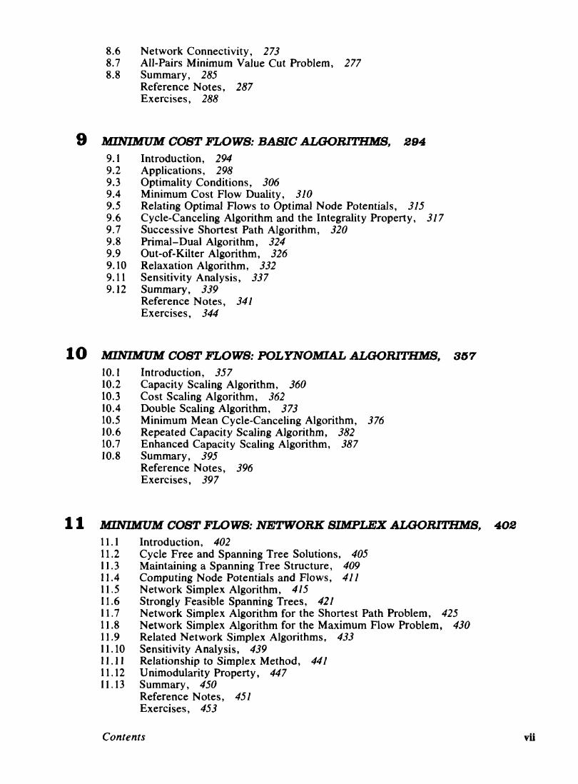 Preview page 8 of Network Flows Theory, Algorithms, and Applications 1st Edition By Ravindra K. Ahuja, Thomas L. Magnanti, James B. Orlin