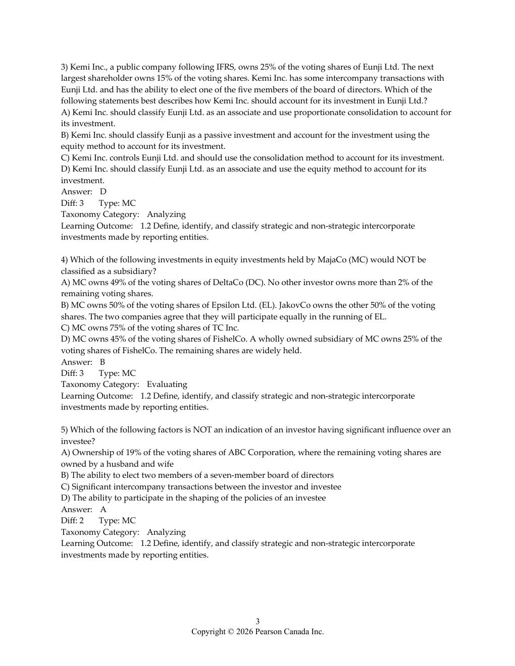 Preview page 3 of Test Bank Advanced Financial Accounting in Canada 2nd Edition Johnstone