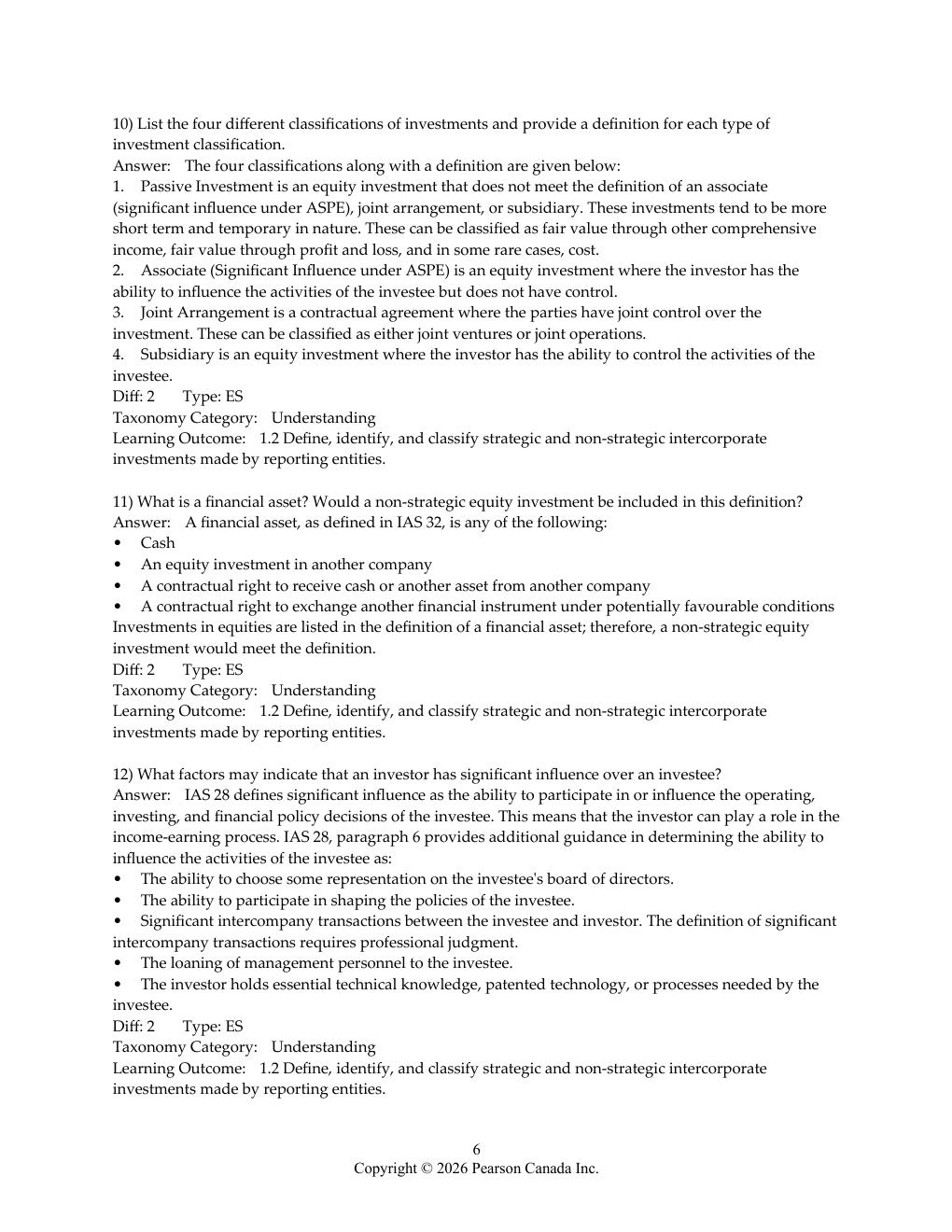 Preview page 6 of Test Bank Advanced Financial Accounting in Canada 2nd Edition Johnstone