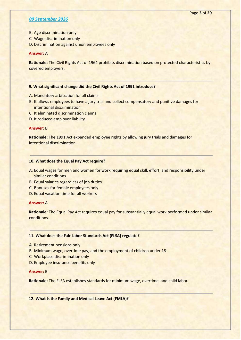 Preview page 3 of Admin Aspects Code Enforcement EXAM 2026/2027 LATEST EXAM  TEST UNDER NEW GUIDELINE 101 QUESTIONS AND CORRECT  ANSWERS P