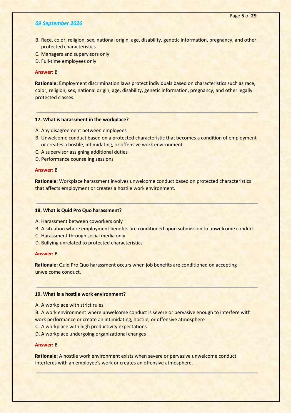 Preview page 5 of Admin Aspects Code Enforcement EXAM 2026/2027 LATEST EXAM  TEST UNDER NEW GUIDELINE 101 QUESTIONS AND CORRECT  ANSWERS P