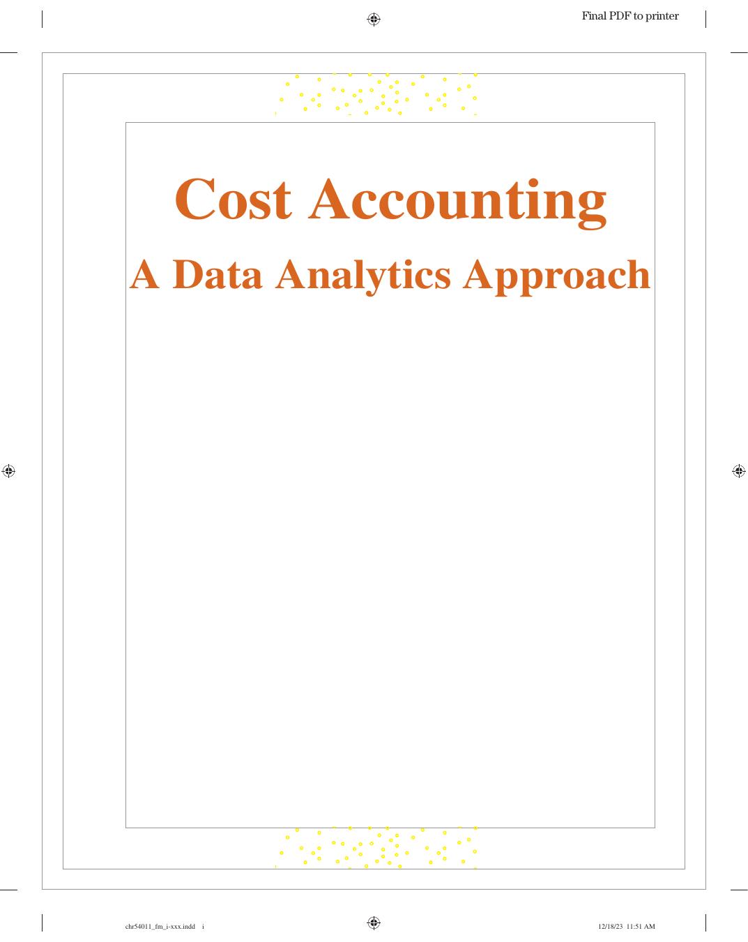 Preview page 2 of eBook Cost Accounting A Data Analytics Approach (2024 Release) By Margaret Christ
