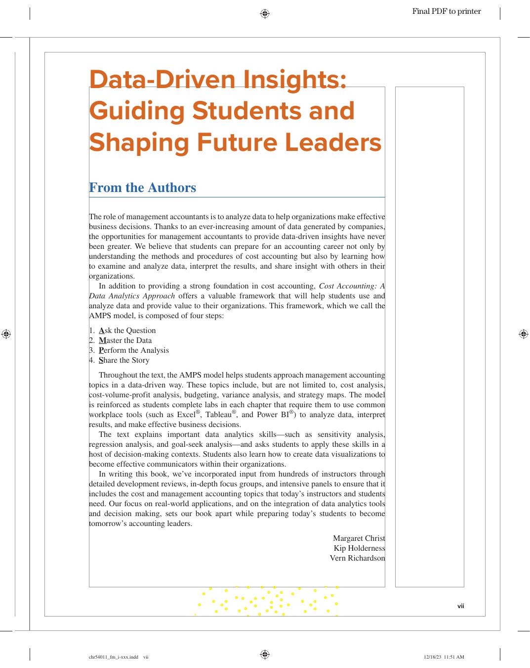 Preview page 8 of eBook Cost Accounting A Data Analytics Approach (2024 Release) By Margaret Christ