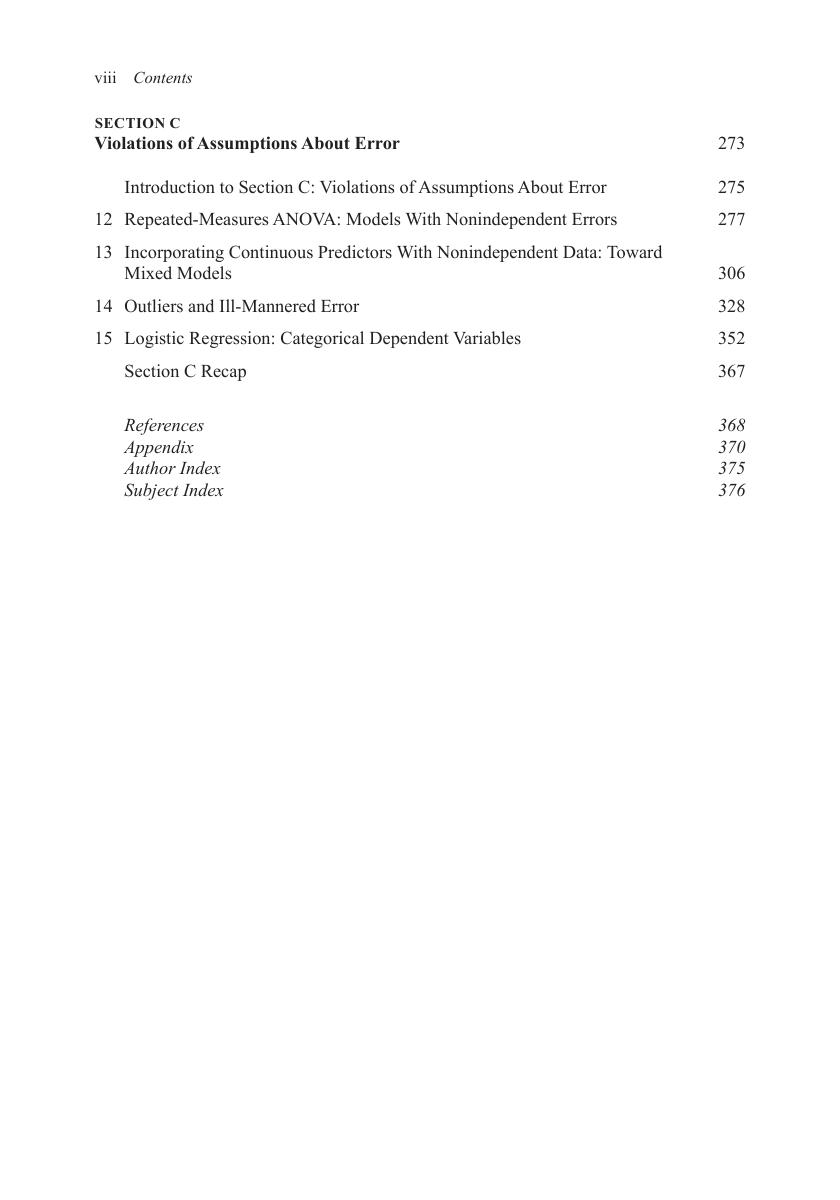 Preview page 9 of eBook Data Analysis A Model Comparison Approach to Regression, ANOVA, and Beyond 4th Edition By Joshua Correll, Abigail