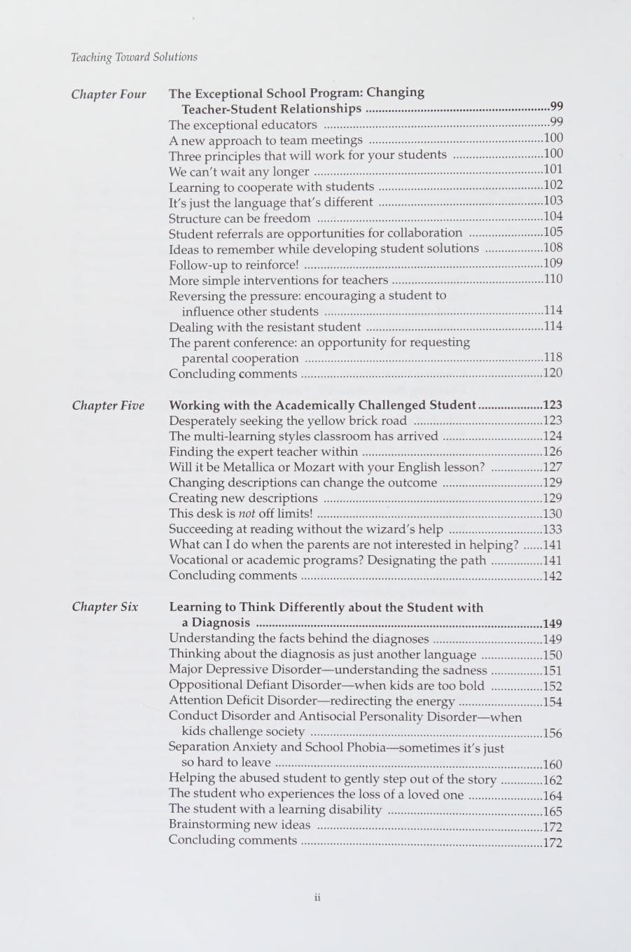 Preview page 10 of (scan copy) eBook Teaching Toward Solutions A Solution Focused Guide to Improving Student Behavior, Grades, Parental Sup
