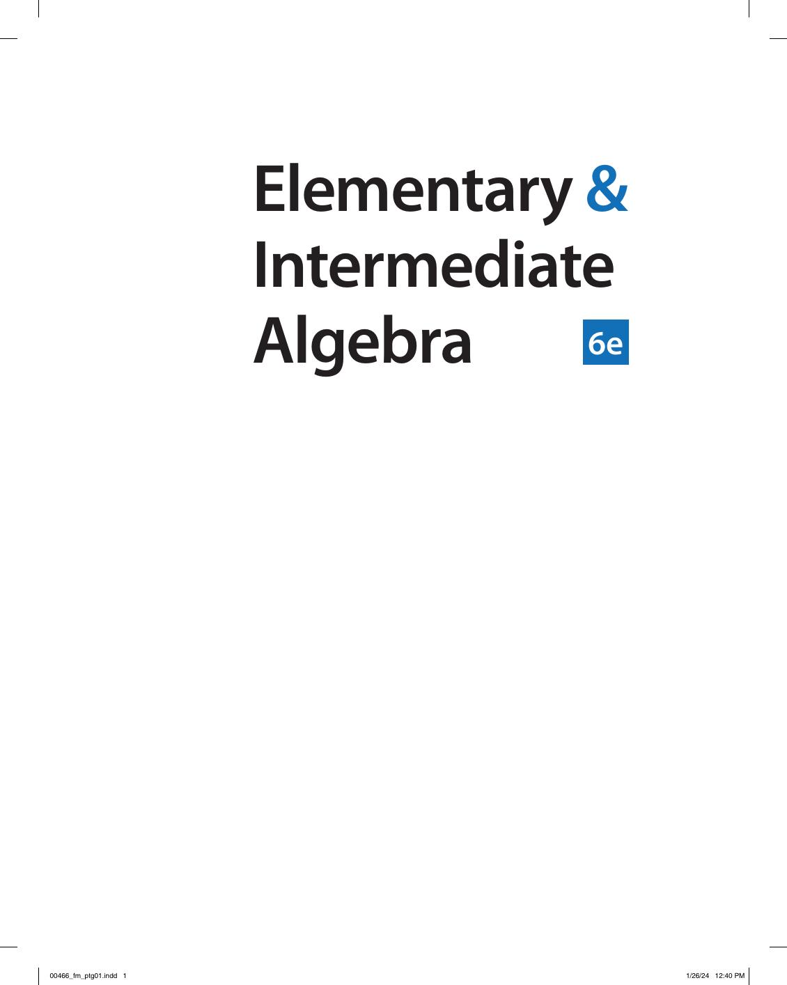 Preview page 3 of Elementary and Intermediate Algebra 6th Edition By Alan Tussy, David Gustafson