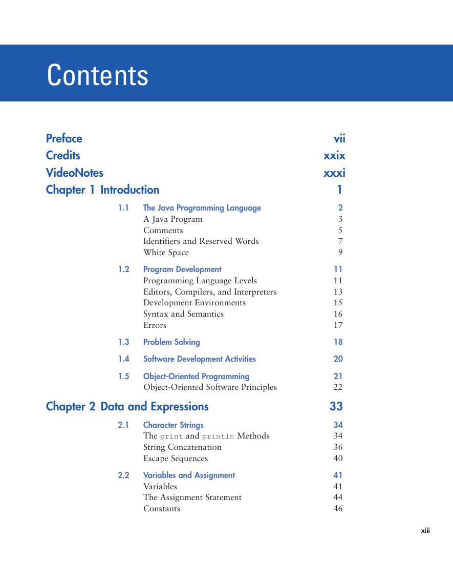 Preview page 9 of Java Foundations Introduction to Program Design and Data Structures 5th Edition By John Lewis, Peter DePasquale, Joe Cha