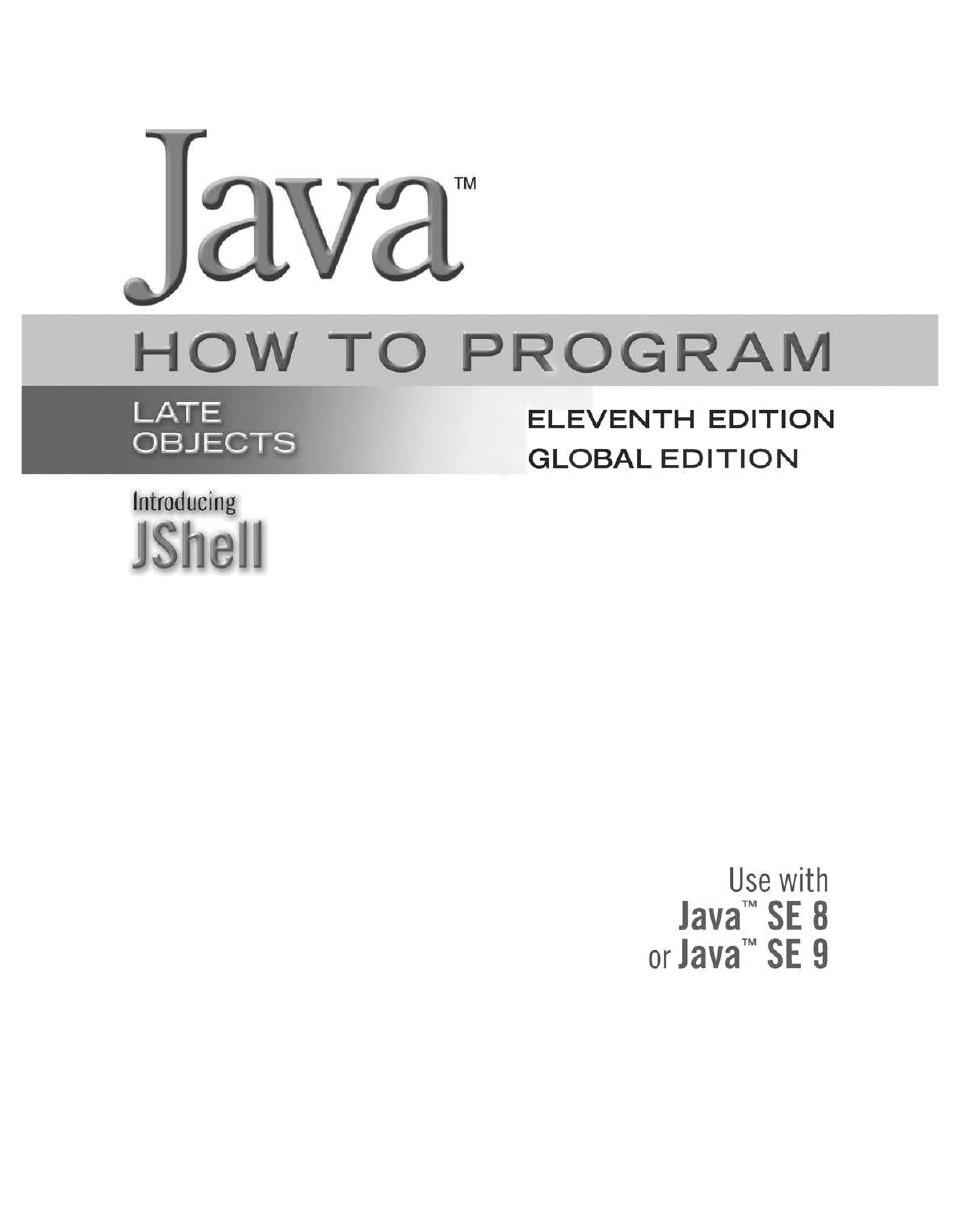 Preview page 3 of Java How to Program Late Objects 11th Global Edition By Harvey Deitel, Paul J. Deitel