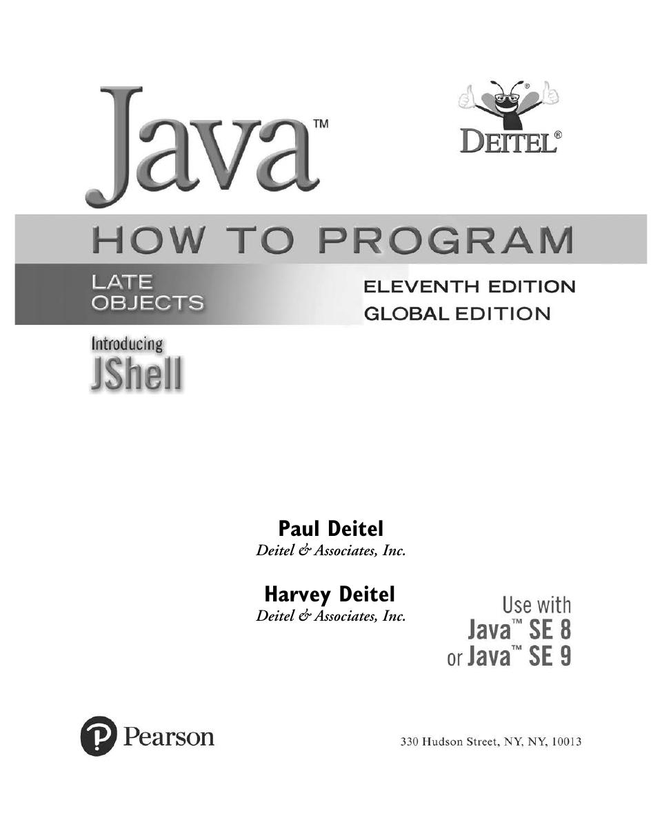 Preview page 5 of Java How to Program Late Objects 11th Global Edition By Harvey Deitel, Paul J. Deitel