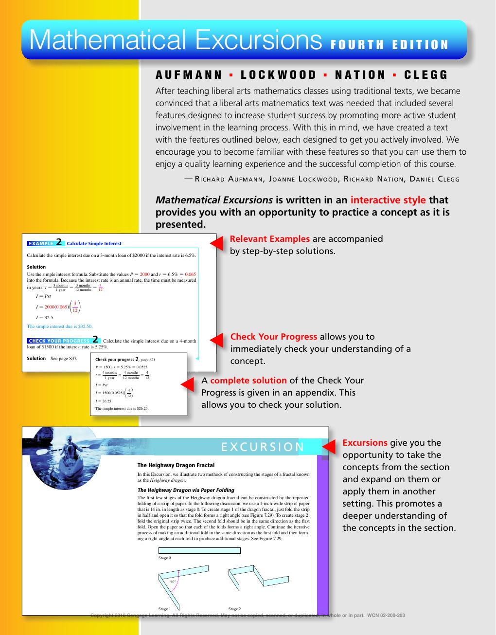 Preview page 2 of Mathematical Excursions 4th Edition By Richard N. Aufmann