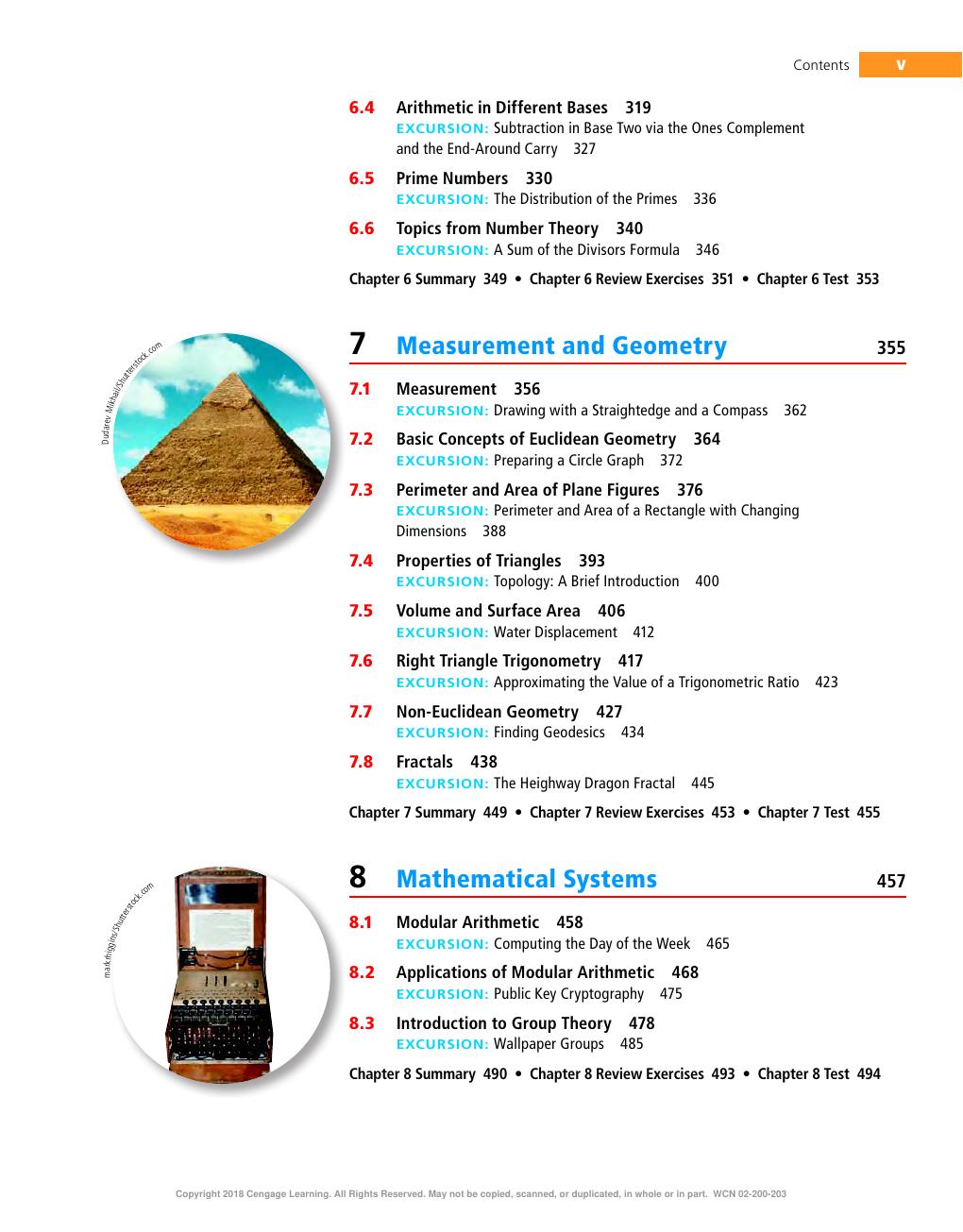 Preview page 9 of Mathematical Excursions 4th Edition By Richard N. Aufmann
