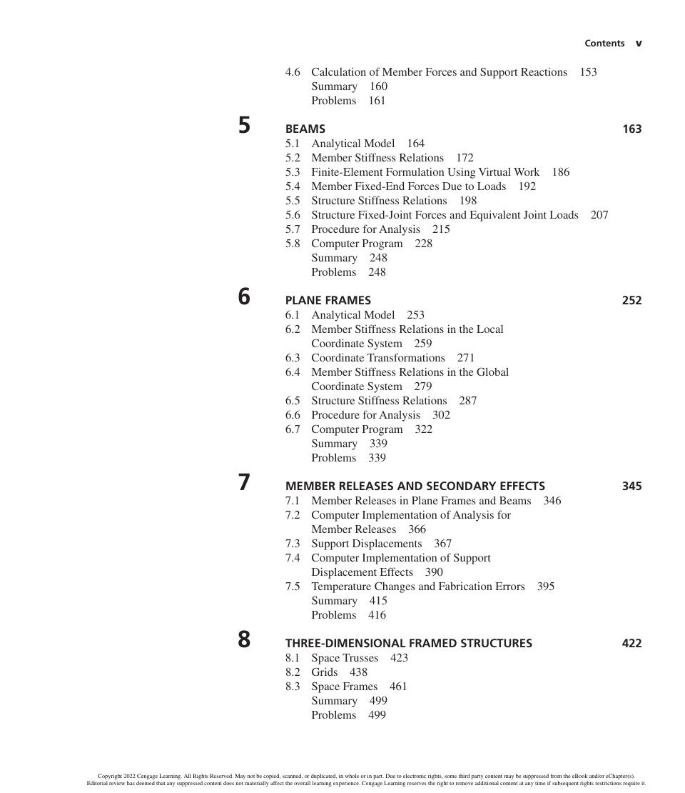 Preview page 6 of Matrix Analysis of Structures Si 3rd Edition By Kassimali A