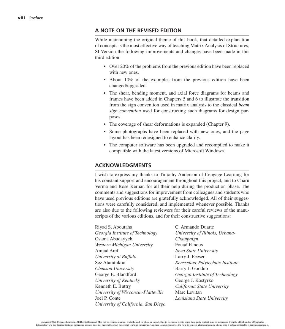 Preview page 9 of Matrix Analysis of Structures Si 3rd Edition By Kassimali A