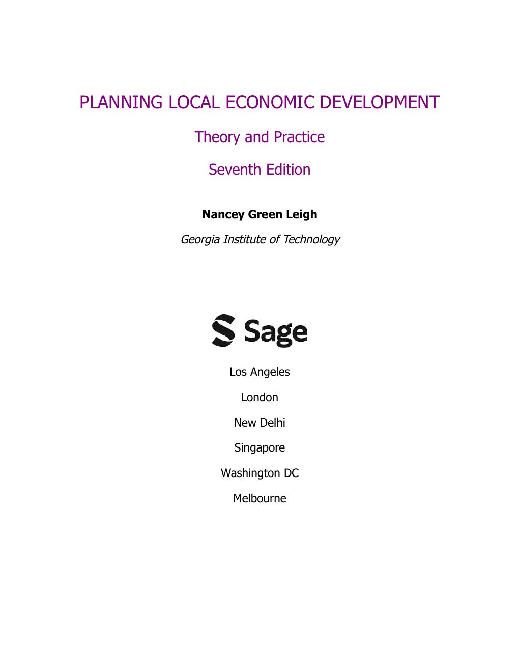 Preview page 4 of Planning Local Economic Development Theory and Practice 7th Edition By Nancey Leigh