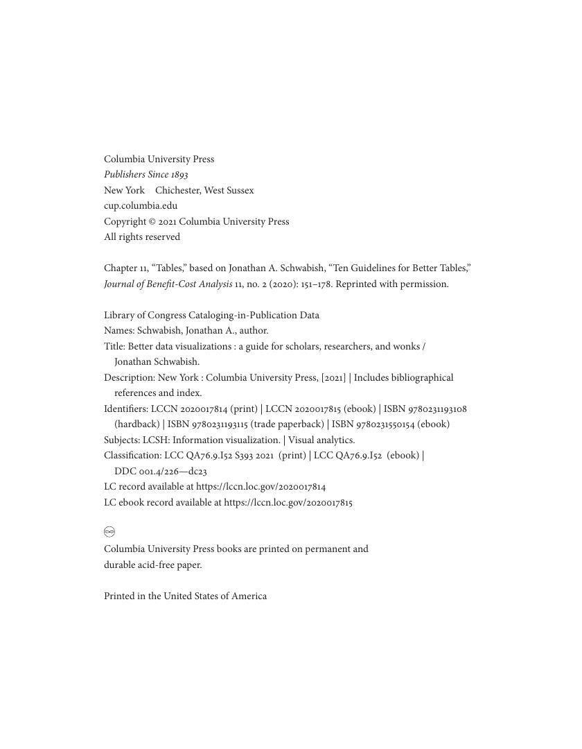Preview page 5 of Better Data Visualizations A Guide for Scholars, Researchers, and Wonks By Jonathan Schwabish